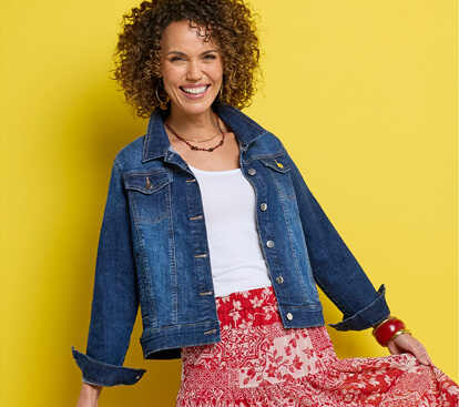 Stretch Cotton Western Style Jacket - LA496